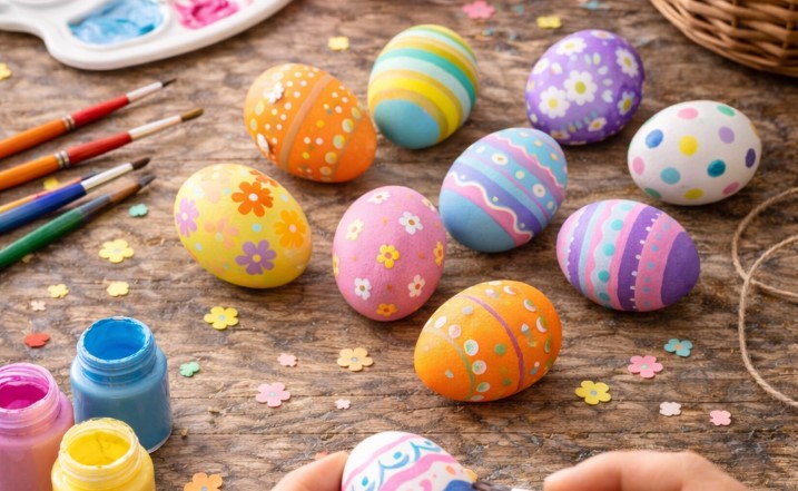 Eier bemalen mit Kindern