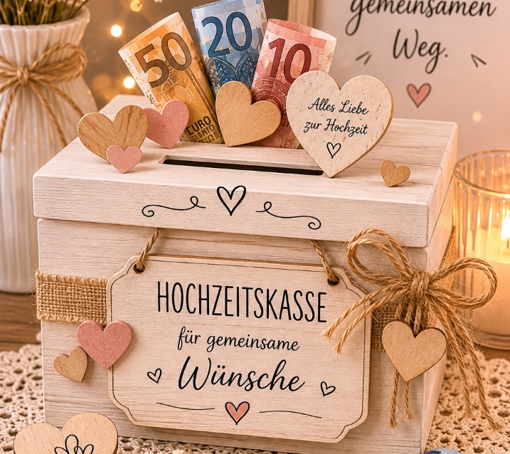 Hochzeitskasse basteln